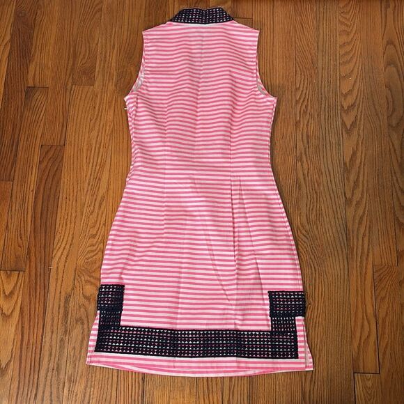 STS Sail to Sable Cotton Shift Dress in Pink and white Stripes size XS - Picture 3 of 9